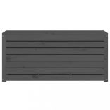 szürke tömör fenyőfa kerti láda 101 x 50,5 x 46,5 cm