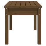 mézbarna tömör fenyőfa kerti pad 80 x 44 x 45 cm