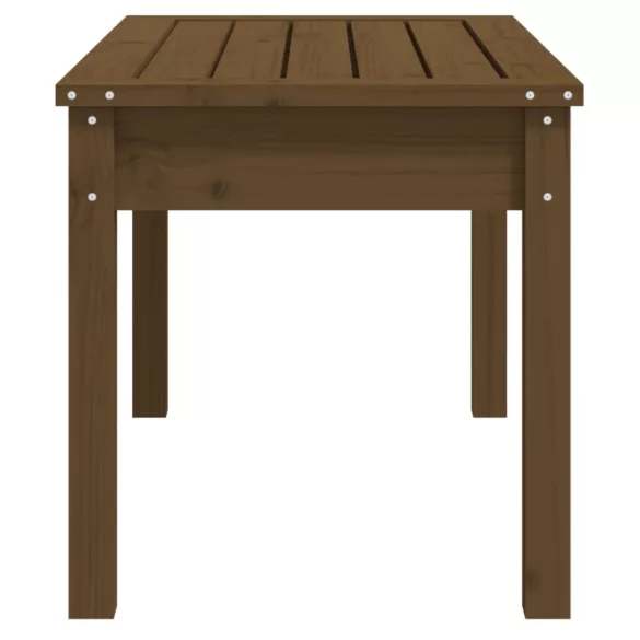 mézbarna tömör fenyőfa kerti pad 80 x 44 x 45 cm