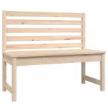 tömör fenyőfa kerti pad 109 cm