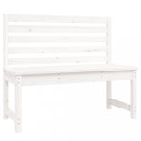 fehér tömör fenyőfa kerti pad 109 cm