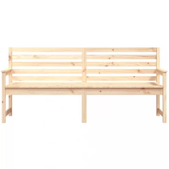 tömör fenyőfa kerti pad 203,5x48x91,5 cm