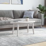 fehér tömör fenyőfa ovális asztallap 80x40x2,5 cm