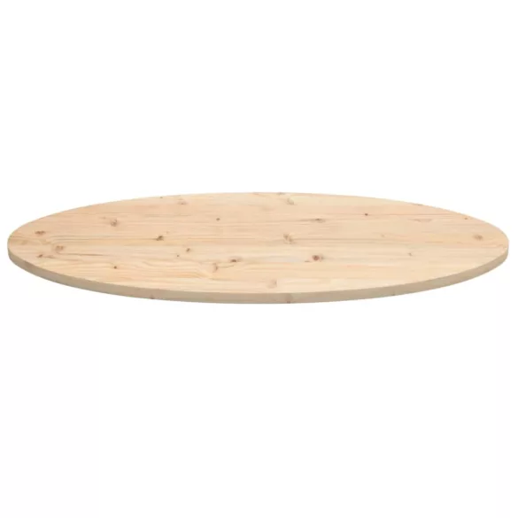 tömör fenyőfa asztallap 90 x 45 x 2,5 cm ovális