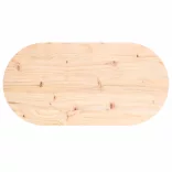 tömör fenyőfa asztallap 80x40x2,5 cm ovális