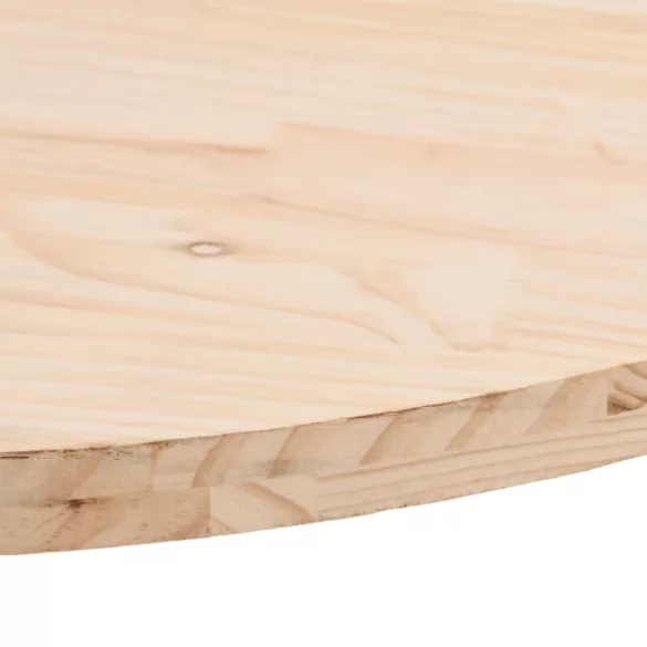 tömör fenyőfa asztallap 80x40x2,5 cm ovális