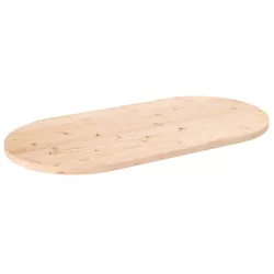 tömör fenyőfa asztallap 90 x 45 x 2,5 cm ovális