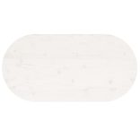 fehér tömör fenyőfa ovális asztallap 90x45x2,5 cm