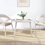 fehér tömör fenyőfa ovális asztallap 100x50x2,5 cm