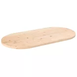 tömör fenyőfa asztallap 110 x 55 x 2,5 cm ovális