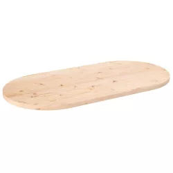 tömör fenyőfa asztallap 110 x 55 x 2,5 cm ovális