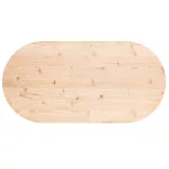 tömör fenyőfa asztallap 110 x 55 x 2,5 cm ovális