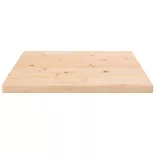 tömör fenyőfa négyszögű asztallap 60 x 60 x 2,5 cm