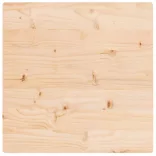 tömör fenyőfa négyszögű asztallap 60 x 60 x 2,5 cm