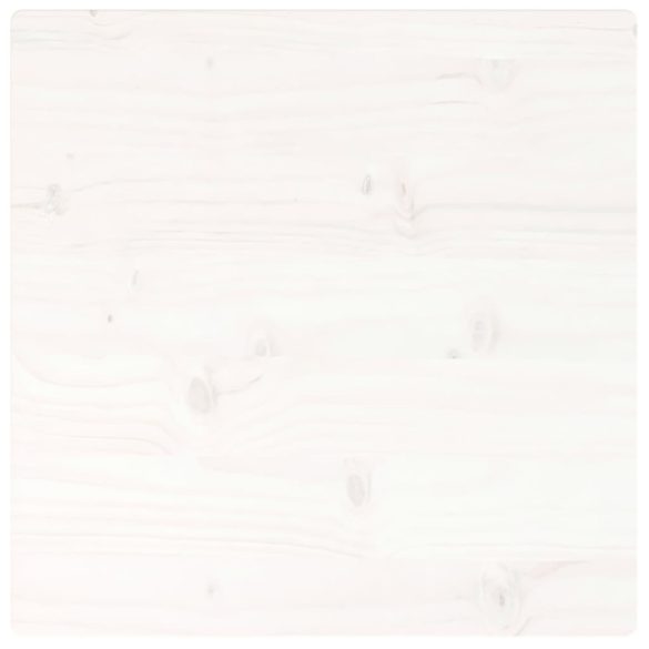 fehér tömör fenyőfa ovális asztallap 60x60x2,5 cm