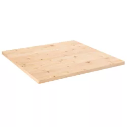 tömör fenyőfa asztallap 70x70x2,5 cm négyzet alakú