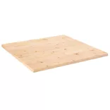 tömör fenyőfa asztallap 80x80x2,5 cm, négyzet alakú