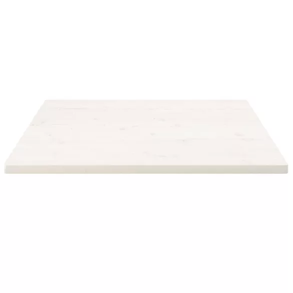 fehér tömör fenyőfa ovális asztallap 80x80x2,5 cm