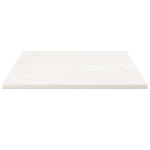 fehér tömör fenyőfa ovális asztallap 90x90x2,5 cm