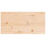 tömör fenyőfa téglalap alakú asztallap 80 x 40 x 2,5 cm