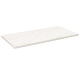 fehér tömör fenyőfa téglalap alakú asztallap 100 x 50 x 2,5 cm