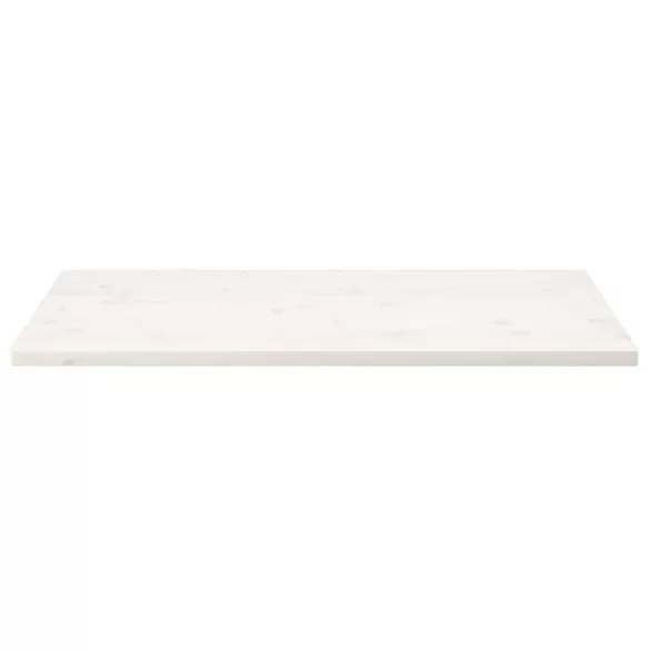 fehér tömör fenyőfa téglalap alakú asztallap 100 x 50 x 2,5 cm
