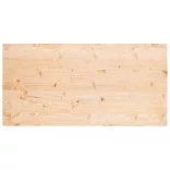 tömör fenyőfa téglalap alakú asztallap 100 x 60 x 2,5 cm