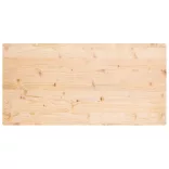 tömör fenyőfa téglalap alakú asztallap 110 x 60 x 2,5 cm