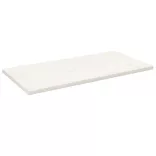 fehér tömör fenyőfa téglalap alakú asztallap 110 x 60 x 2,5 cm