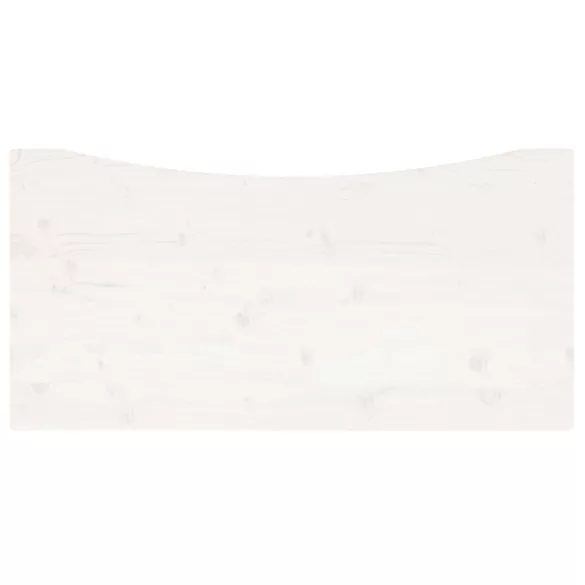fehér tömör fenyőfa asztallap 110 x 60 x 2,5 cm