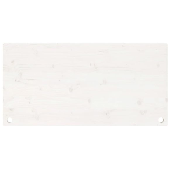 fehér tömör fenyőfa asztallap 110 x 55 x 2,5 cm