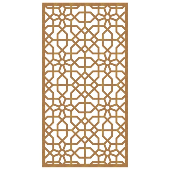 mór stílusú corten acél kerti faldísz 105 x 55 cm