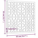 mór stílusú corten acél kerti faldísz 55x55 cm
