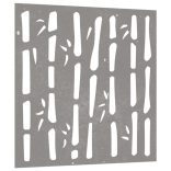 bambuszmintás corten acél kerti faldísz 55x55 cm
