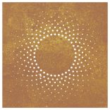 napmintás corten acél kerti faldísz 55 x 55 cm