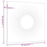 napmintás corten acél kerti faldísz 55 x 55 cm