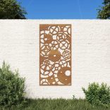 fogaskerék mintás corten acél kerti faldísz 105 x 55 cm