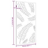 levélmintás corten acél kerti faldísz 105 x 55 cm