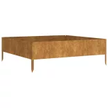 corten acél kerti magaságyás 100x100x33,5 cm