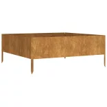 corten acél kerti magaságyás 100 x 100 x 41 cm
