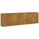 corten acél kerti magaságyás 280x40x80 cm