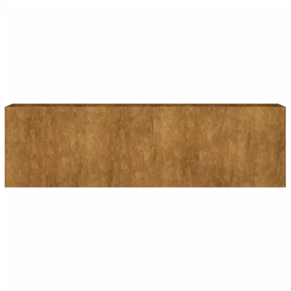 corten acél kerti magaságyás 280x40x80 cm