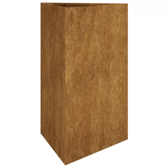 corten acél kerti növénytartó 50x43x75 cm