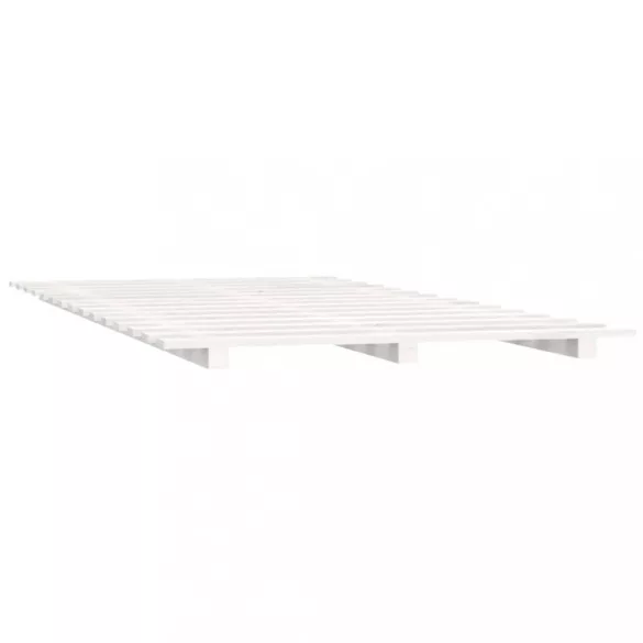 fehér tömör fenyőfa ágykeret 90 x 200 cm