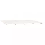 fehér tömör fenyőfa ágykeret 200 x 200 cm