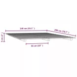 fehér tömör fenyőfa ágykeret 140 x 200 cm