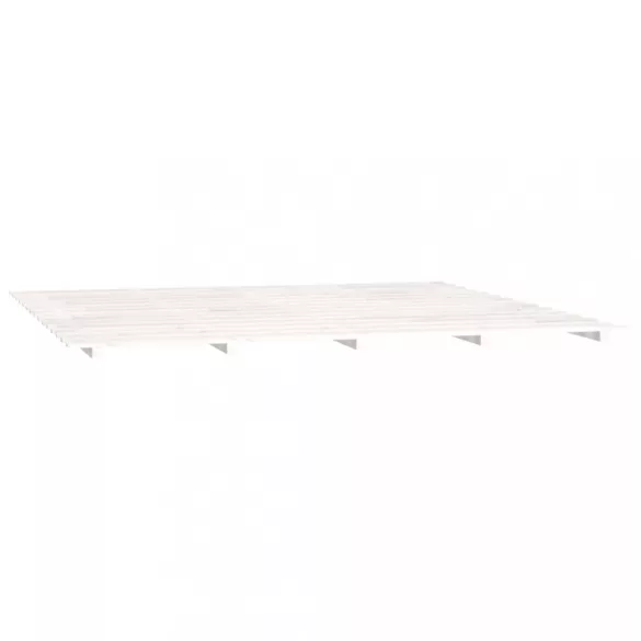 fehér tömör fenyőfa ágykeret 180 x 200 cm