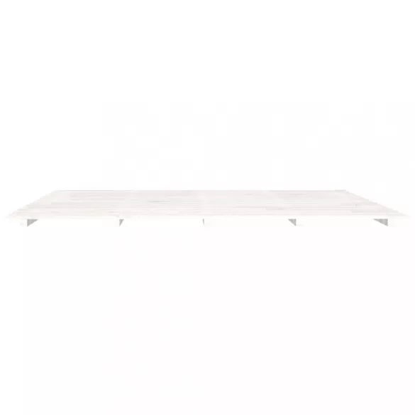 fehér tömör fenyőfa ágykeret 180 x 200 cm