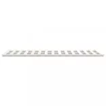 fehér tömör fenyőfa ágykeret 90 x 190 cm