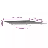 tömör fenyőfa ágykeret 120 x 190 cm
